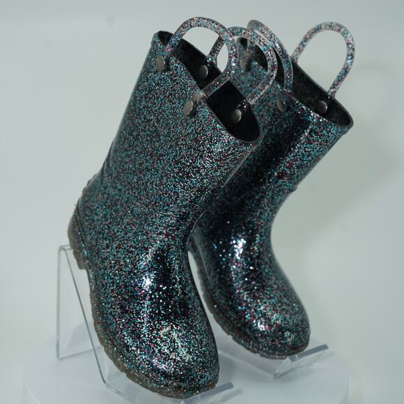 Western Chief Glitter Rain Boots - Size 9 - Excellent - Picture 1 of 6